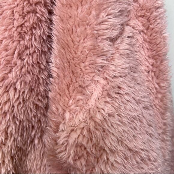 Ricki’s Pink Teddy Comfy Cozy Sweater Size Small Medium Loungewear Lounging - Picture 5 of 9